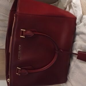 Michael Kors Carolyn  large leather tote with crossbody attach strap Dust Bag